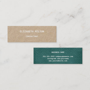 Elegante Leder moderne Mini-Visitenkarte Mini Visitenkarte