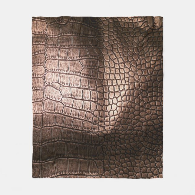 Elegante Ledertextur aus Abend. Fleecedecke (Vorderseite)