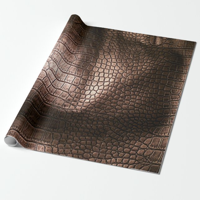 Elegante Ledertextur aus Abend. Geschenkpapier (Ungerollt)