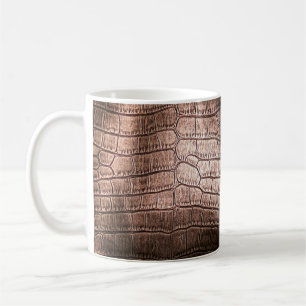 Elegante Ledertextur aus Abend. Kaffeetasse