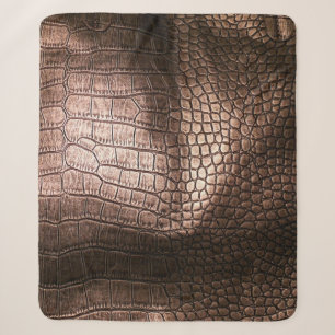 Elegante Ledertextur aus Abend. Sherpadecke
