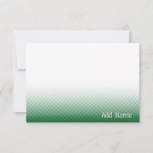 Elegante leere Grußkarten mit individuellem Namen Mitteilungskarte