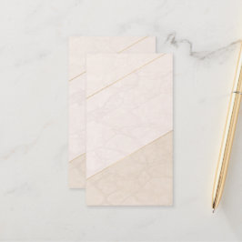 Elegante leere Terminkarte – Elfenbein & Gold