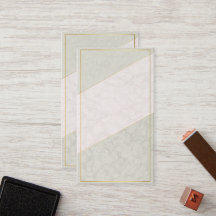Elegante leere Treuekarte – Salbei & Gold