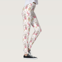Elegante Leggings Watercolor-Ostern-Muster-|