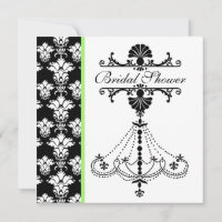 Elegante Leuchter-Brautparty-Einladung