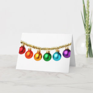 Elegante LGBT Weihnachtskarte Karte