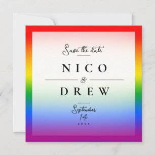 Elegante LGBTQ+-Hochzeit Save The Date