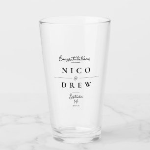 Elegante LGBTQ+ Progress Pride-Hochzeit  Glas