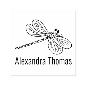 Elegante Libelle #3 Name Permastempel
