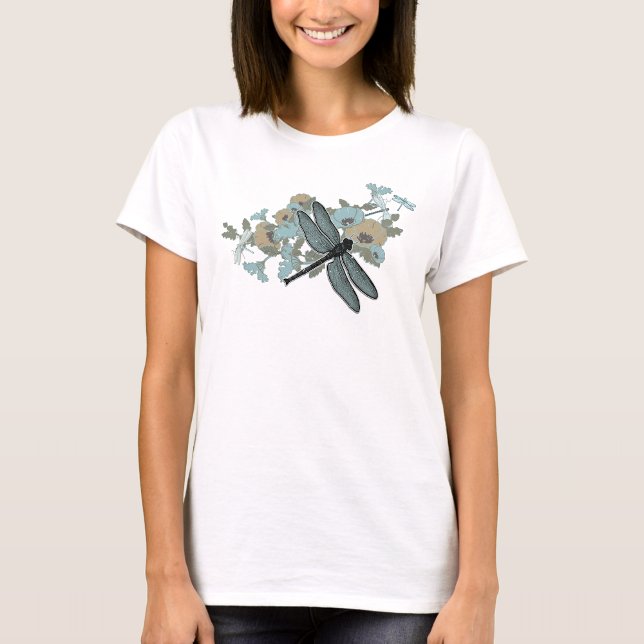 Elegante Lido Locarno T-Shirt (Elegant Dragonfly Art T-Shirt from Jenn's Emporium. 
)