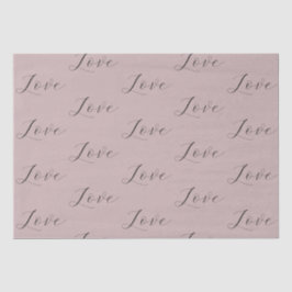 Elegante Liebe Cream Beige Clay Hochzeit Seidenpapier