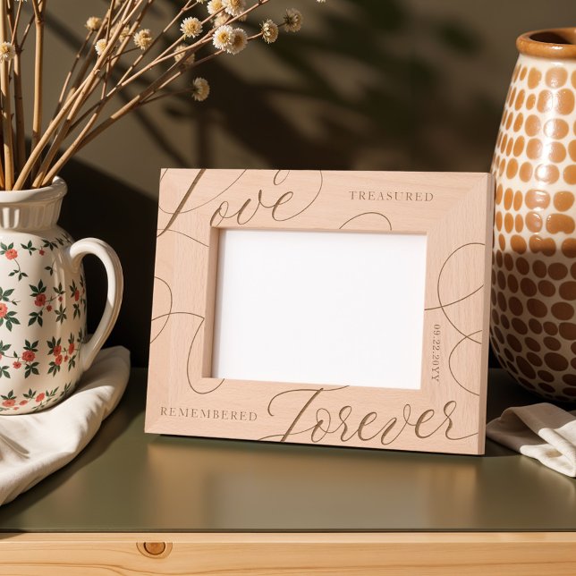 Elegante Liebe Gedächtnis für immer Geätzte Rahmen (Elegant Love Treasured Remembered Forever Memorial Etched Frames)
