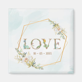 Elegante Liebe Grüne Magnet