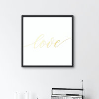 Elegante LIEBE SCRIPT Real Gold