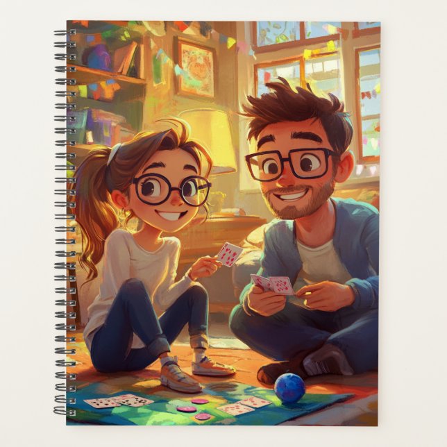 Elegante Liebe Script Wedding Foto Album Binder Planer (Vorderseite)