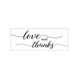 Elegante Liebe und Dankeschön-Hochzeitsschrift Gummistempel