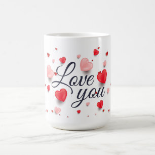 Elegante Liebe zum Valentinstag Kaffeetasse