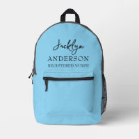 Elegante Light Blue Custom Nurse