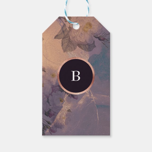 Elegante Light Boho Lila Rose Geschenkanhänger (Vorderseite)