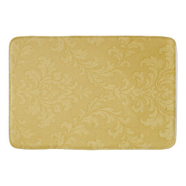 Elegante Light Gold Baroque Damask Badematte