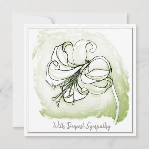 Elegante Light Green Schwarz-weiß Lily Sympathy Ca