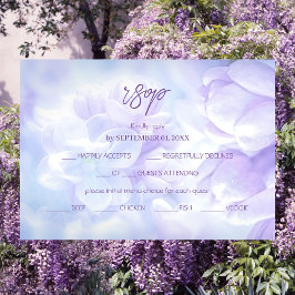Elegante Light Lila Lilac Blume Hochzeit RSVP Karte