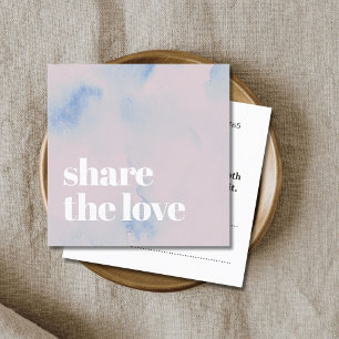 Elegante Light Pastel Abstrakt Bold Salon Empfehlungskarte