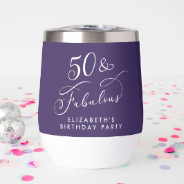 Elegante Lila 50. Geburtstagsparty