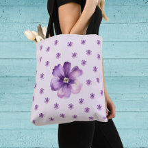 Elegante lila Aquarell-Blumen