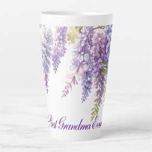 Elegante lila Aquarellbahn Milchtasse