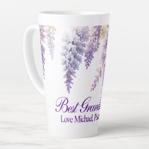 Elegante lila Aquarellbahn Milchtasse