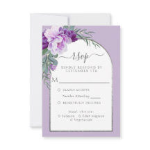 Elegante Lila Blattblütenhochzeit