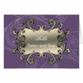 elegante lila blüh Business Dankeschön Karten