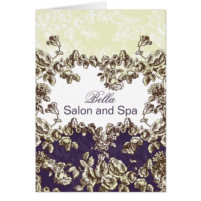 elegante lila blüh Business Dankeschön Karten (Vorne)