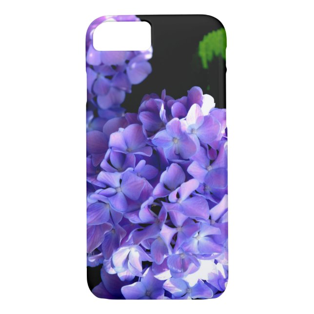 Elegante lila, blühende lila Hydrangeas Case-Mate iPhone Hülle (Rückseite)
