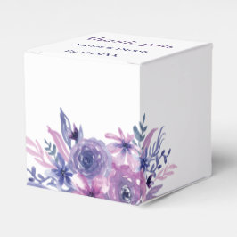 Elegante Lila Blume Hochzeit Geschenkschachtel