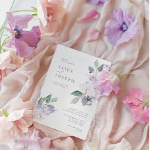 Elegante Lila Blume und Grünanlagen