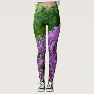 Elegante lila Blumen lila Lila Leggings