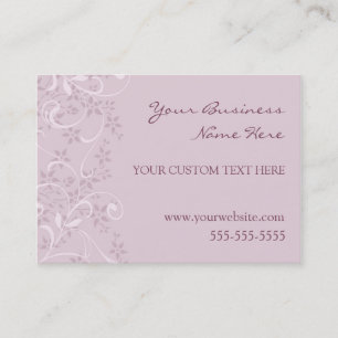 Elegante lila Blumengeschäfts-Karten Visitenkarte