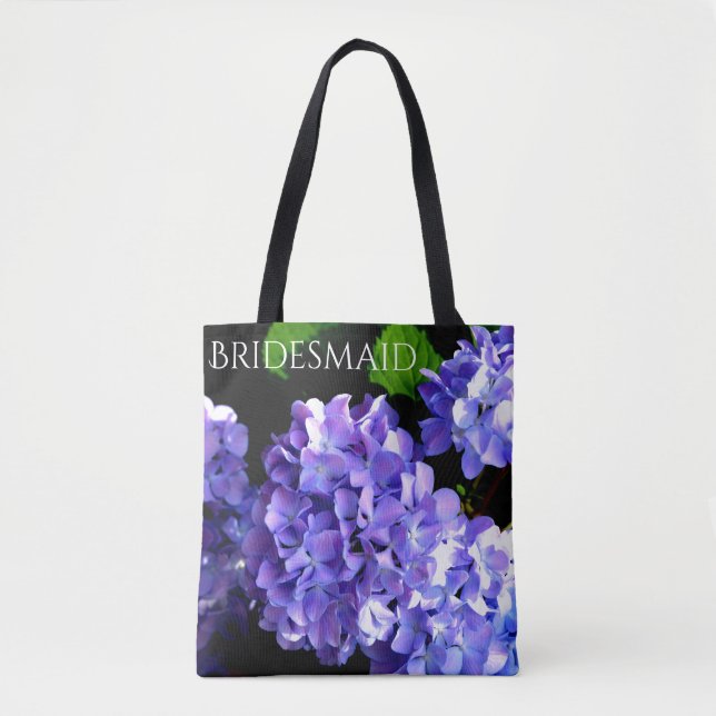 Elegante, lila, blumengeschmückte Hydrangeas (Vorderseite)