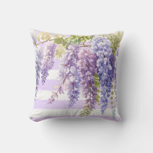 Elegante lila Blütenwisteria lila weiße Streifen