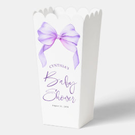 Elegante Lila Bow Baby Dusche Geschenkschachtel