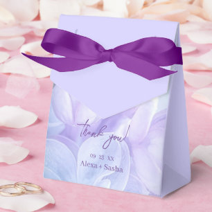 Elegante lila Fliederblüten Hochzeit Geschenkschachtel