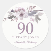Elegante Lila Flora 90. Geburtstagsparty