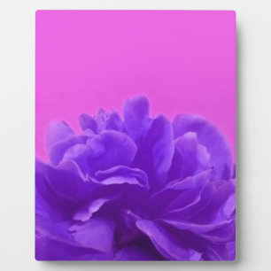 Elegante lila Himbeer-Blumen Fotoplatte