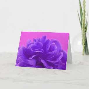 Elegante lila Himbeer-Blumen Karte