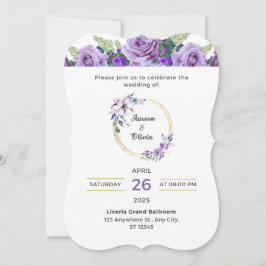 Elegante Lila Hochzeitsfeier