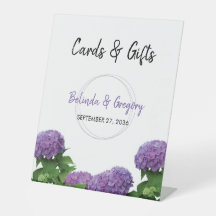 Elegante Lila Hydrangea Hochzeitskarten & Geschenk