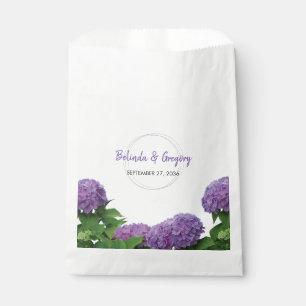 Elegante Lila Hydrangea Wedding Geschenktütchen